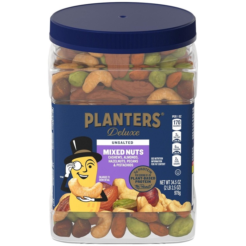 Unsalted Nuts Mix 34.5 oz Resealable Container Roasted California Pistachios …