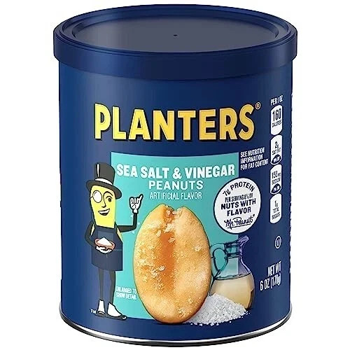 Planters Sea Salt Vinegar Flavored Peanuts 6 Ounce Snack Pack gallery