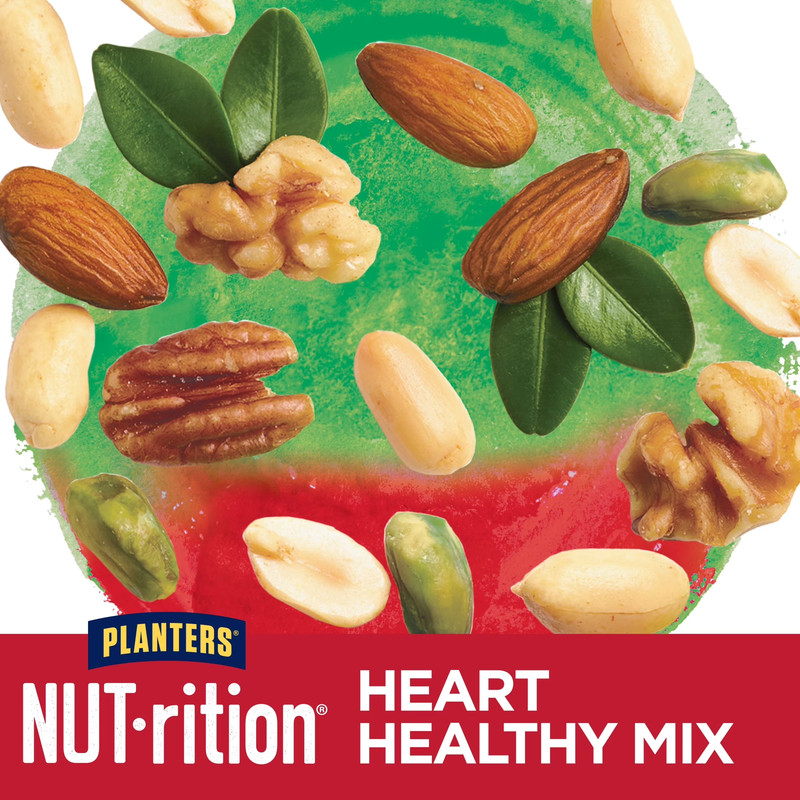 (4 Pack) NUT-RITION Heart Healthy Nut Mix, Shelf Stable, Plant Based Protein, 1 gallery