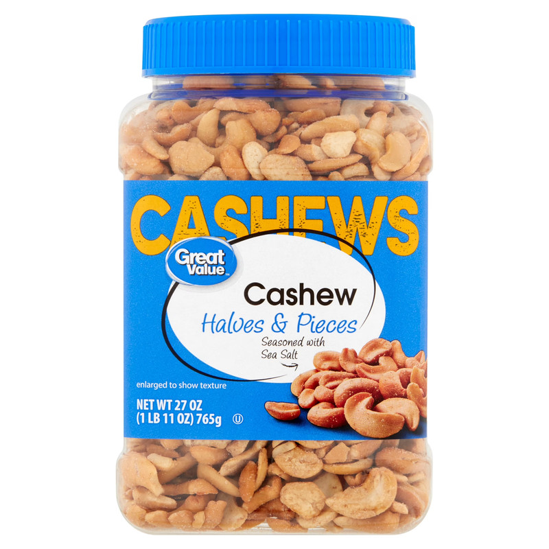 Cashew Halves & Pieces, 27 Oz pack of 3 gallery