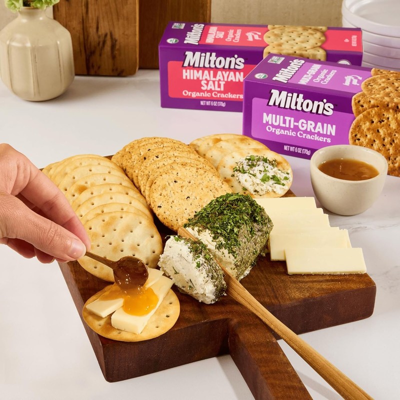 Organic Crackers Variety Bundle Multi-Grain Olive Oil & Sea Salt Himalayan Salt gallery