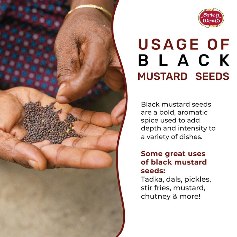 Black Mustard Seeds Whole 4.5 LB Bulk Jar - All Natural, Gluten Free, 100% Pure, gallery