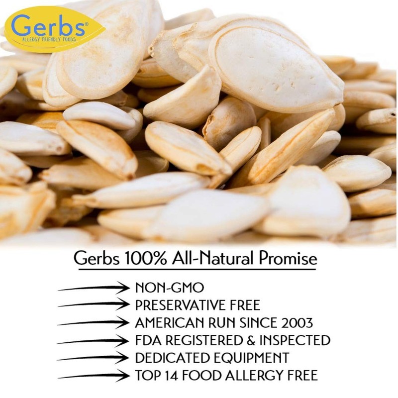 Gerbs Roasted Unsalted Jumbo Whole Pumpkin Seeds 2 lbs. | Small Batch, InShel... gallery