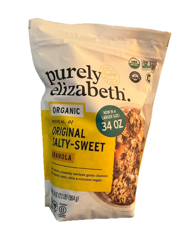 Purely Elizabeth ORGANIC Original SALTY SWEET Ancient Grain Granola 34 oz(1 bag)