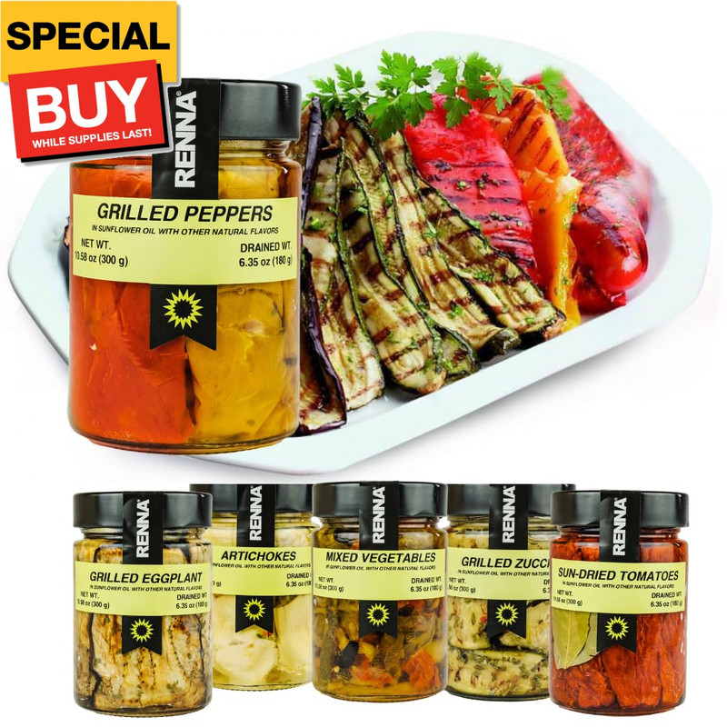, Grilled Roasted Sweet Bell Peppers in Oil, 10.58 oz, A Taste of the Mediterran gallery