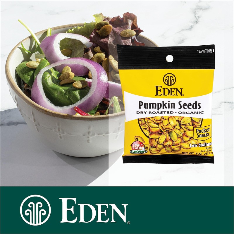 Organic Pumpkin Seeds 1 oz Pack - Dry Roasted, Lightly Salted Pocket Snack gallery