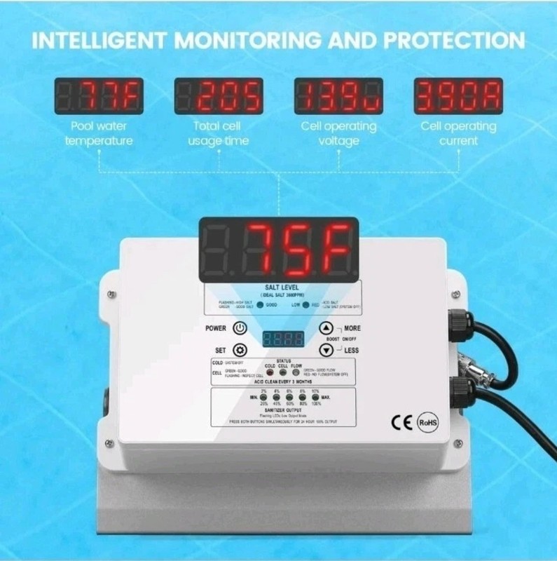 Westaho HSCG-09 Saltwater Chlorine Chlorinator Generator with USA Titanium Cell gallery