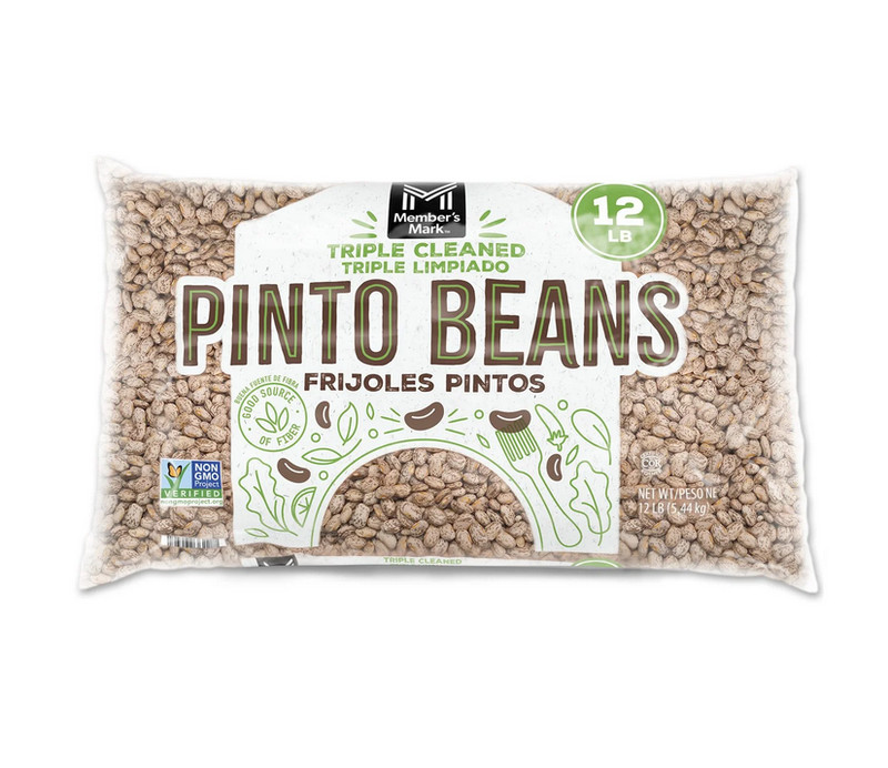 Member’s Mark Pinto Beans 12 lbs – Bulk Dry Beans for Cooking & Storage