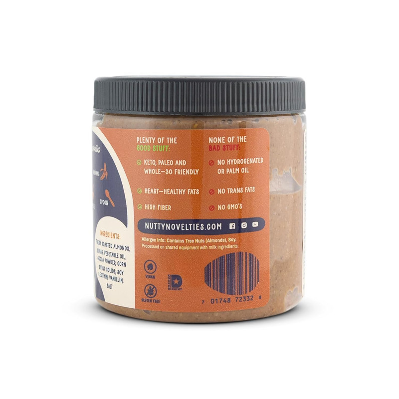 Nutty Novelties Gourmet Dark Chocolate Almond Butter for Toast, Smoothies, and B gallery
