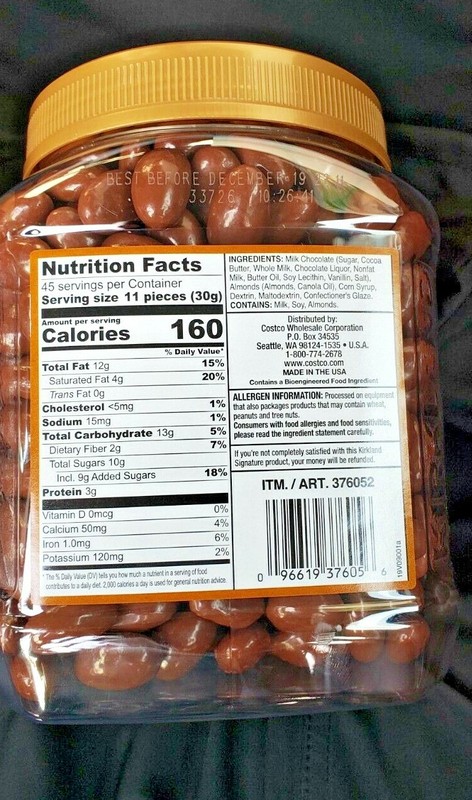 2 PACK KIRKLAND SIGNATURE MILK CHOCOLATE ROASTED ALMONDS gallery