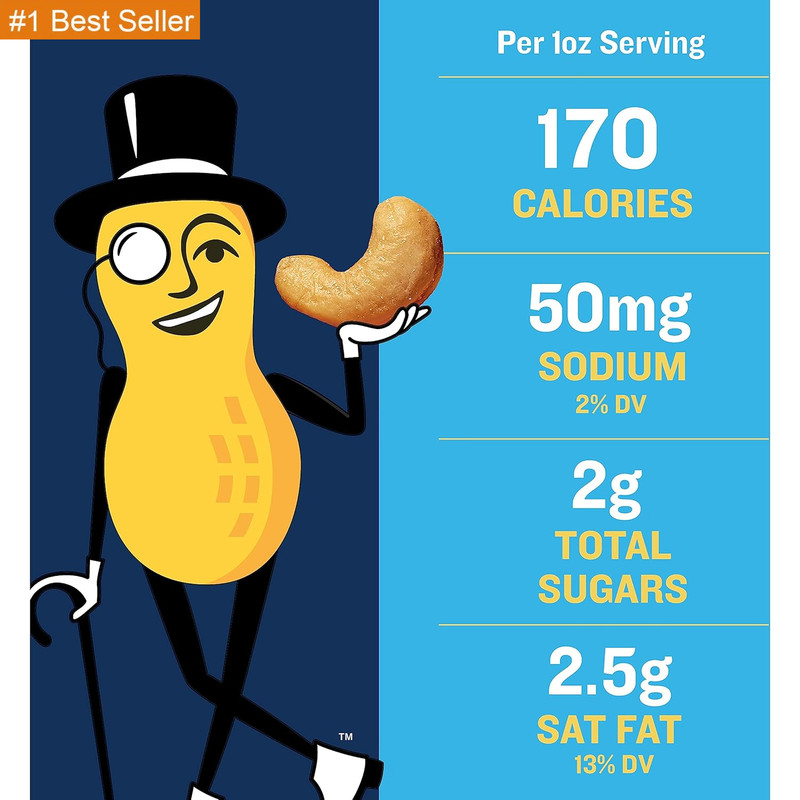 PLANTERS Deluxe Lightly Salted Cashews, Party Snacks, Plant-Based Protein, Quick gallery