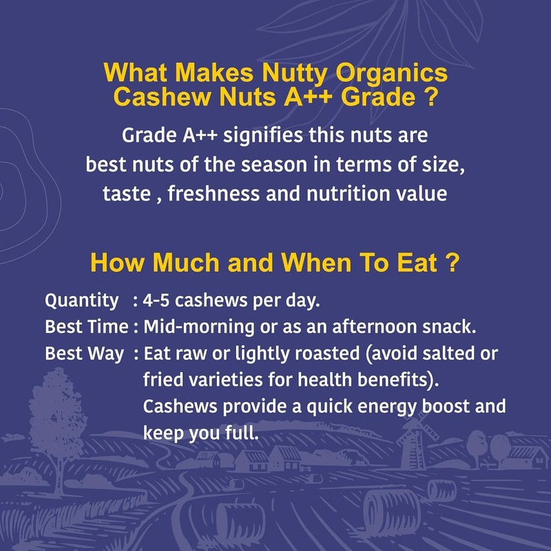 Premium Cashew Nuts Crunchy Whole Kaju Healthy Dry Fruits Snack , 8oz gallery