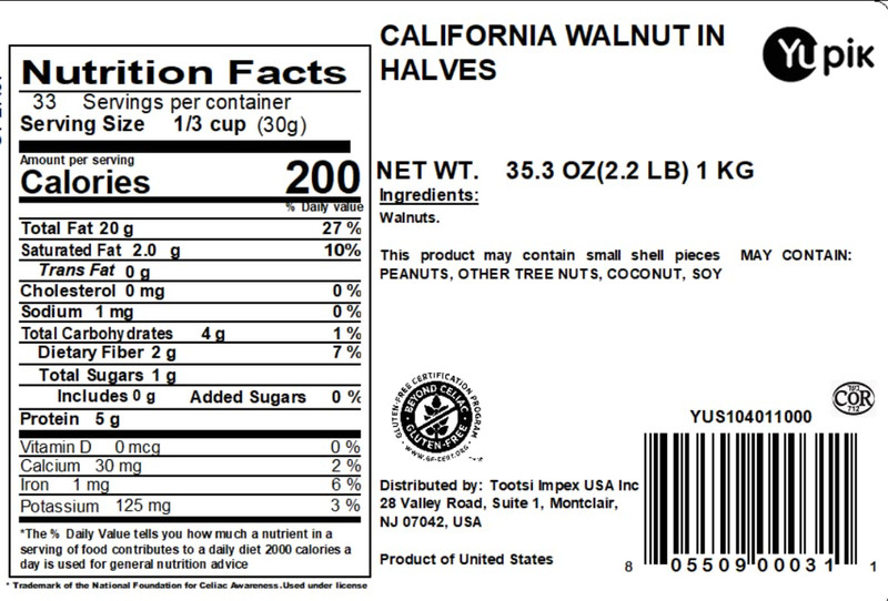 Raw California Walnuts, Halves & Pieces, 2.2 Lb (35.2 Oz), Kosher, Gluten-Free, gallery