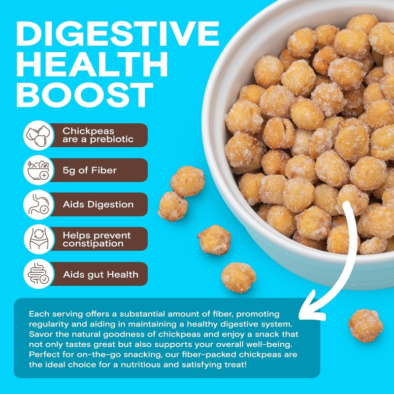8 Pack Honey Roasted Chickpeas Plant Based Protein Gluten Free Snack gallery