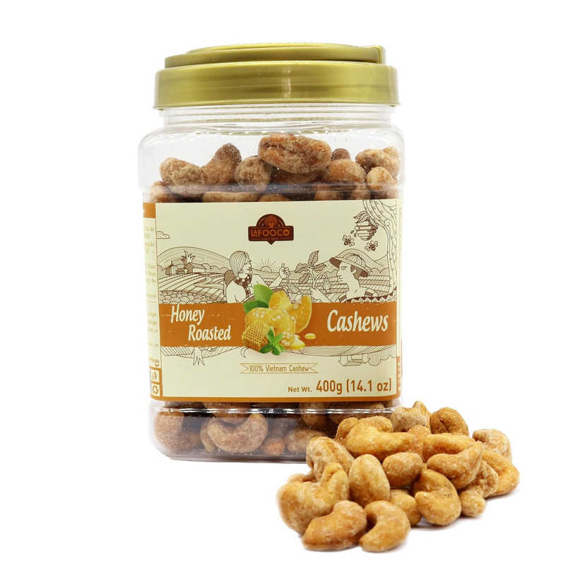 LAFOOCO Honey Roasted Cashews Sweet Tasty Gourmet Vietnam Rich in Nutrients