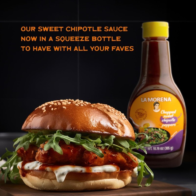 La Morena Chopped Sweet Chipotle Peppers Dressing, Ideal for 18.8976 cm gallery