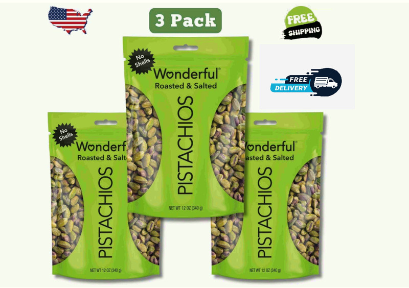 Wonderful Pistachios No-Shell Roasted and Salted Nuts 36 Ounce Resealable Bags