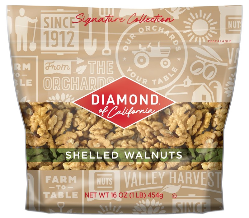 Diamond of California Signature Collection Shelled Walnut Halves and 16oz