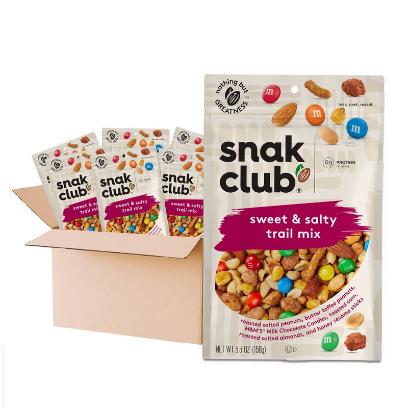 Sweet and Salty Trail Mix with Peanuts, Butter Toffee Peanuts, Chocolatey Can…
