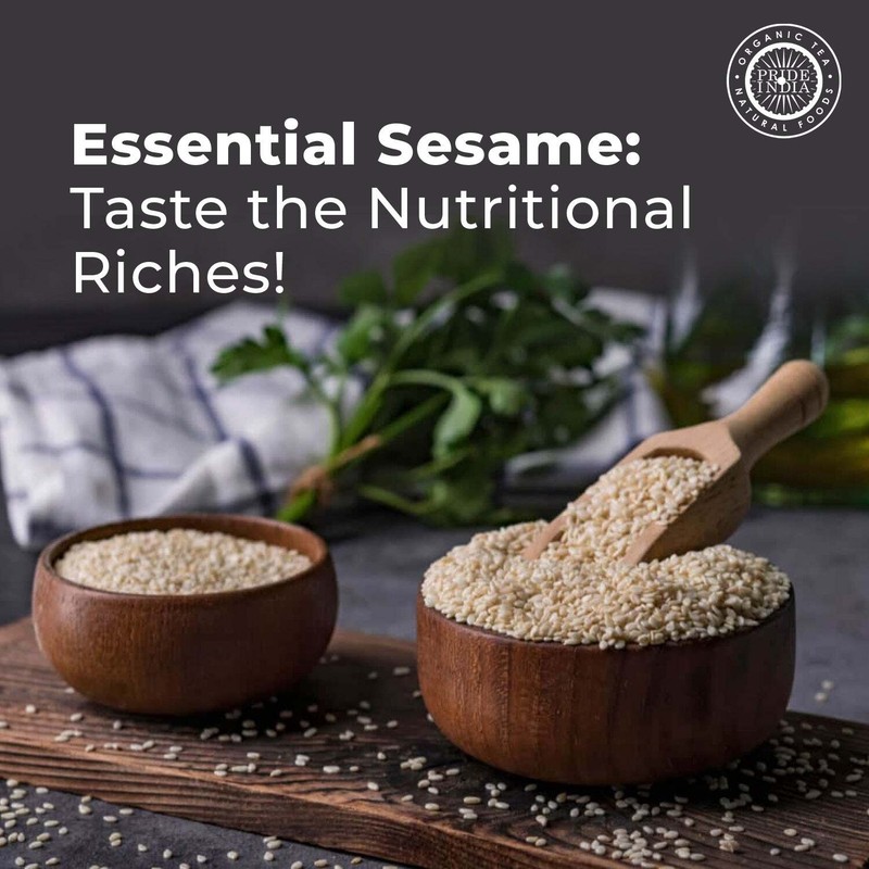 White Sesame Seeds Raw Unhulled - Calcium & Iron Superfood Jar gallery