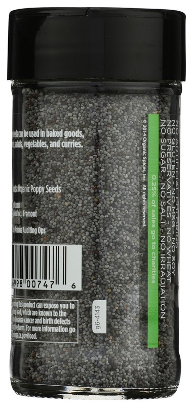 Organic Poppy Seeds By Spicely 2.2 Oz Spice 3 Pack gallery