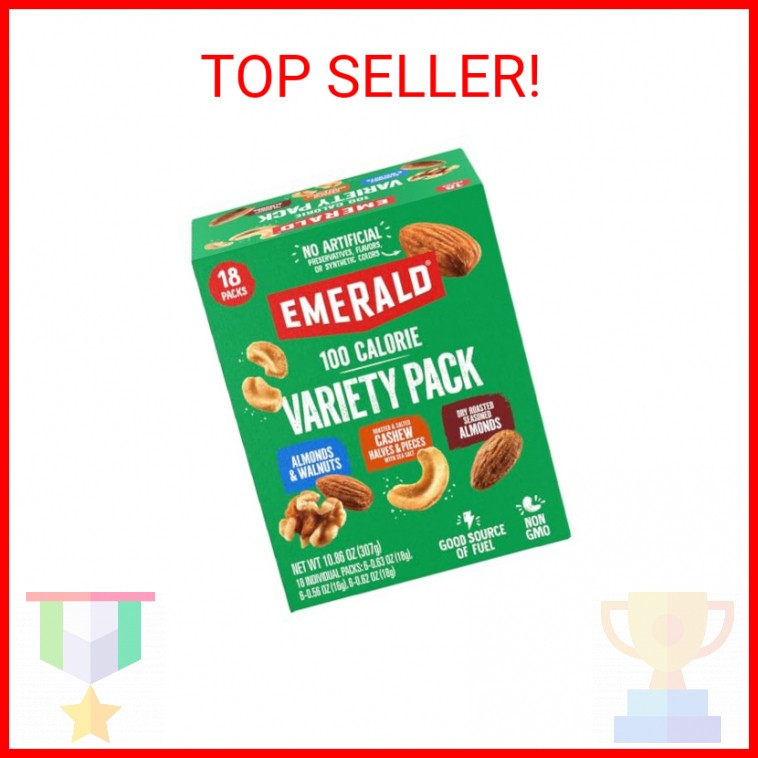 Emerald Nuts Mixed Nuts Variety Pack 18ct (1-Pack) , 100-Calorie Individual Pack gallery