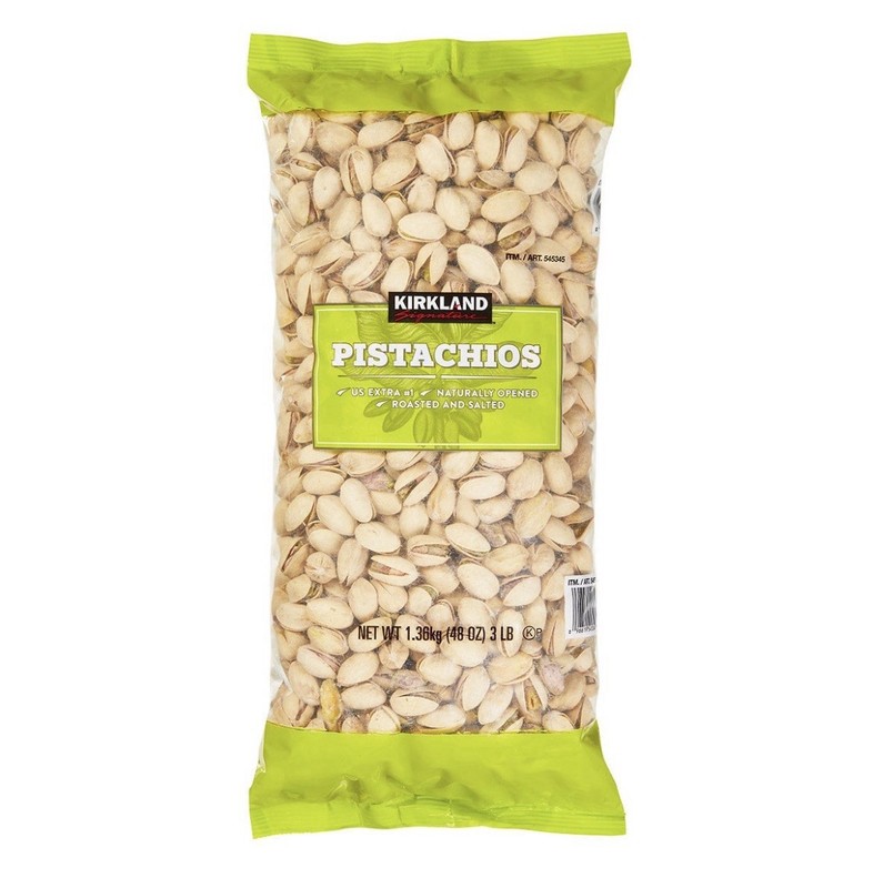 New Kirkland In-Shell Pistachios - Roasted & Salted, 3 Lb Bag, Kosher Snack