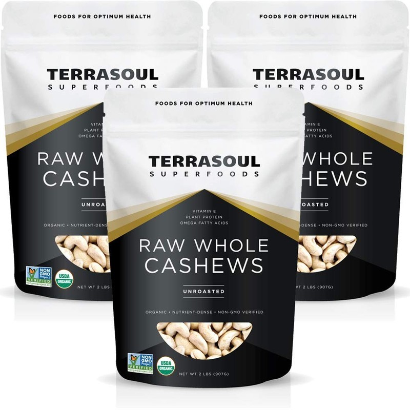 Organic Raw Cashews, 6 Lbs (Pack of 3), Premium Quality for Snacking, Baking,…