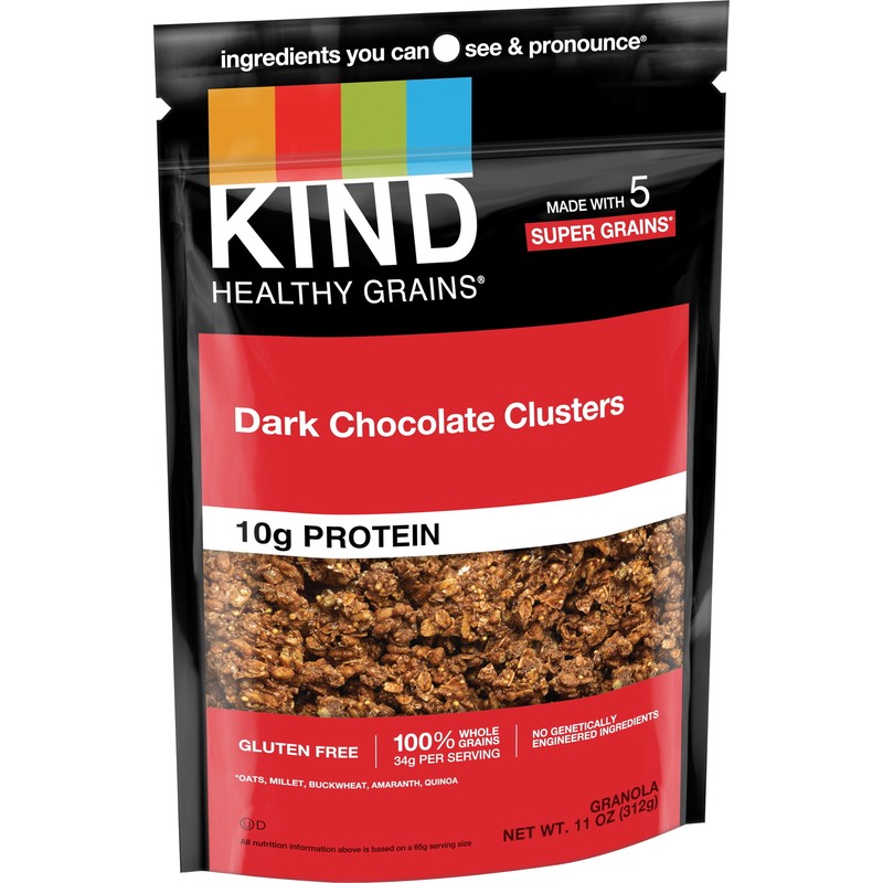 KIND Healthy Grains Gluten Free Dark Chocolate Granola Clusters, 11 oz gallery