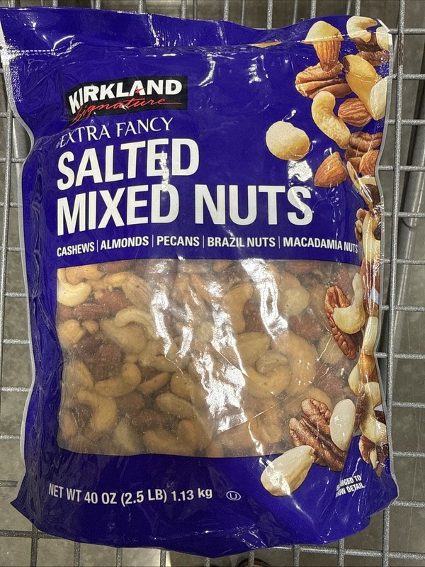 Kirkland Signature Extra Fancy Salted Mixed Nuts 40 Oz (2.5 lb) EXP 02/2027 gallery