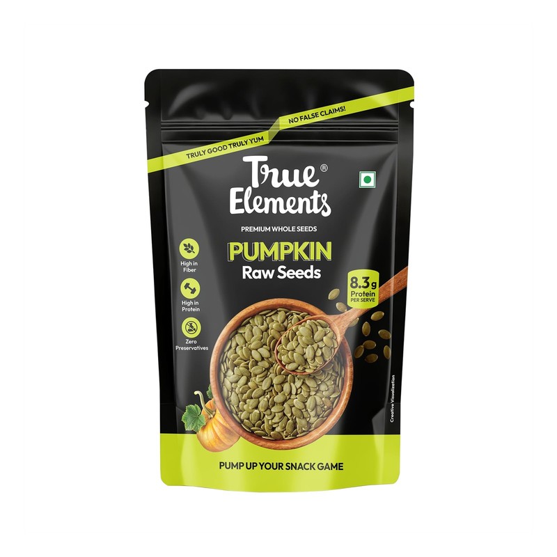 True Elements Pumpkin Seeds 500g | AAA Grade | Protein-Rich Healthy Snack