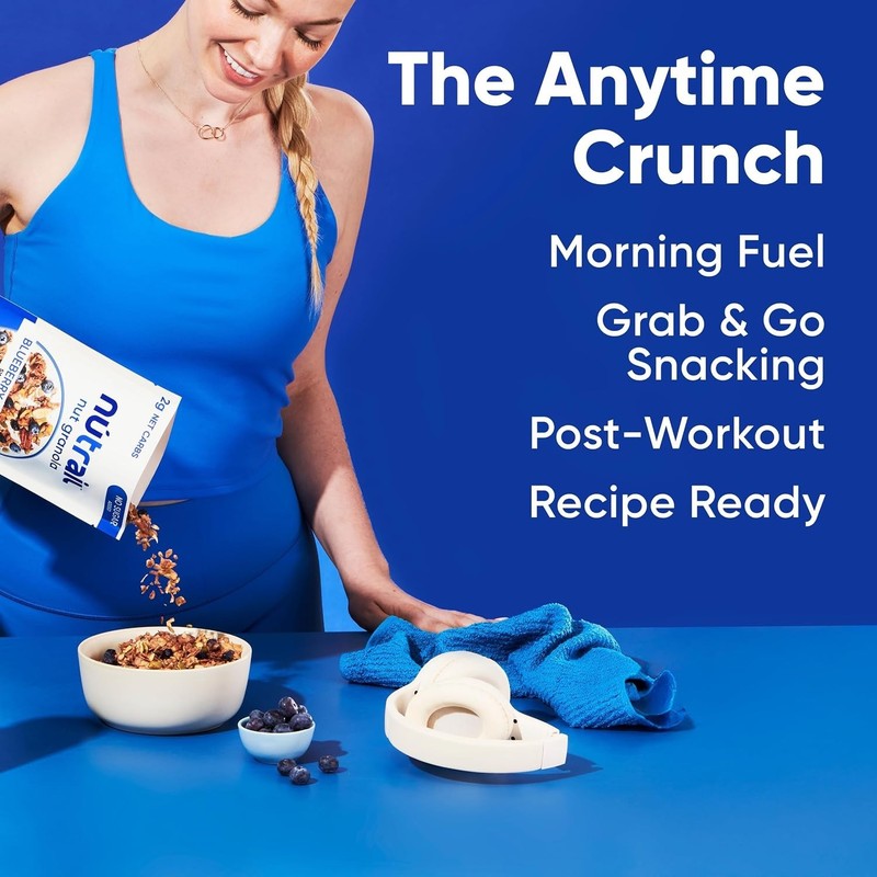 Delicious Blueberry Cinnamon Granola 8 oz (6 Bags) - Gluten Free & Keto Friendly gallery