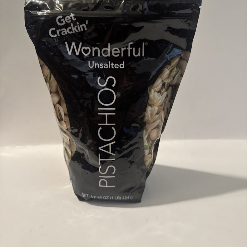 Wonderful Unsalted Pistachios 16oz – Roasted, Fresh, Fast Ship!