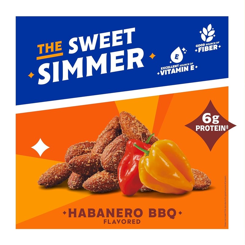Blue Diamond Almonds Habanero BBQ Flavored Snack Nuts, 25 Oz Resealable Bag (Pac gallery