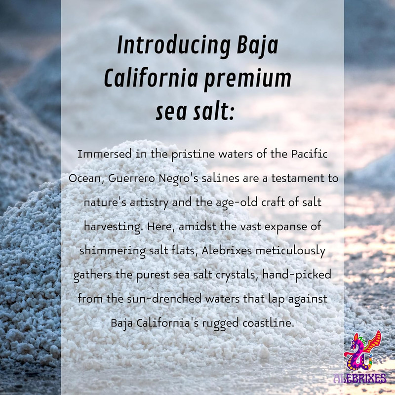 Alebrixes - Premium Baja California Sea Salt 1.7Lb (800G) | Unrefined 100% Natur gallery