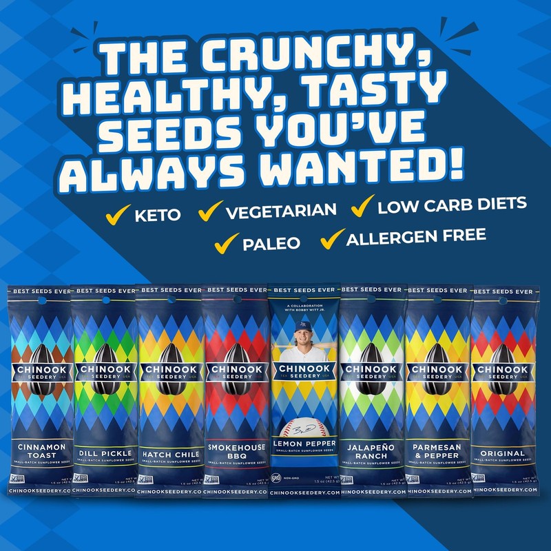 Chinook Seedery Low Sodium Sunflower Seeds Variety Pack of 36, 1.5oz – Sunflo... gallery