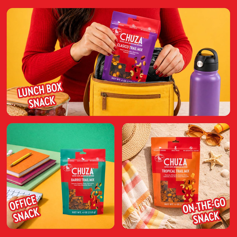 Clasico Trail Mix – Semi Spicy Sweet Snack with 100% Mexican Spices – Dried Cran gallery