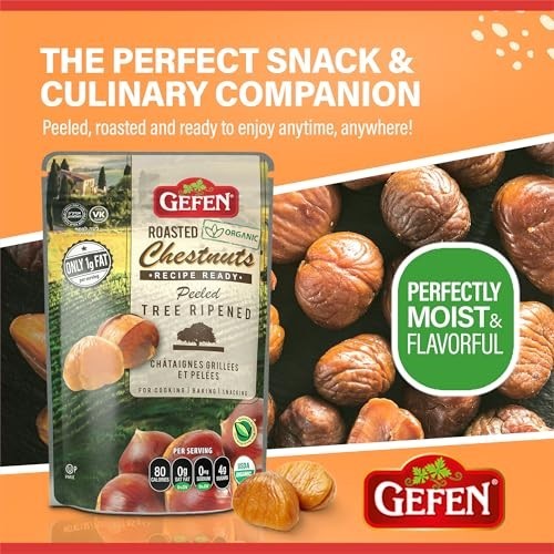 Organic Whole Peeled Roasted Chestnuts 3oz (24 Pack) | Ready to Eat | Gluten Fre gallery