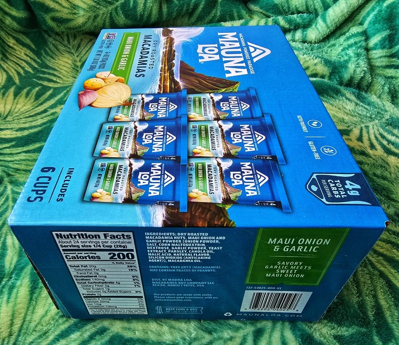 NEW Mauna Loa - Dry Roasted Macadamia - Maui Onion & Garlic - 6 Cups Per Pack gallery