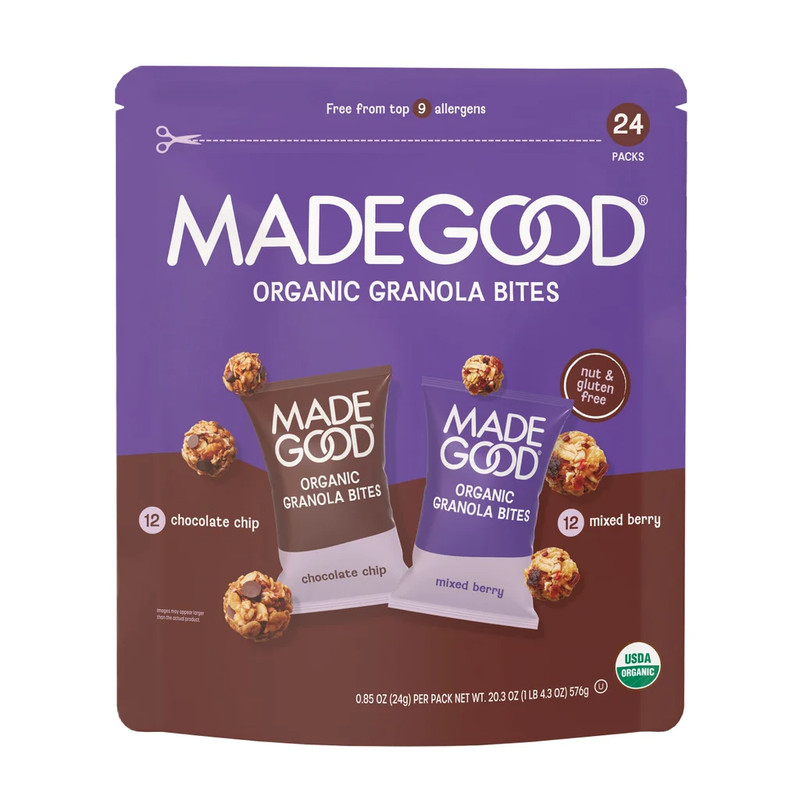 3-Pack MadeGood Organic Granola Minis, Variety Pack, 0.85 oz, 24-count gallery