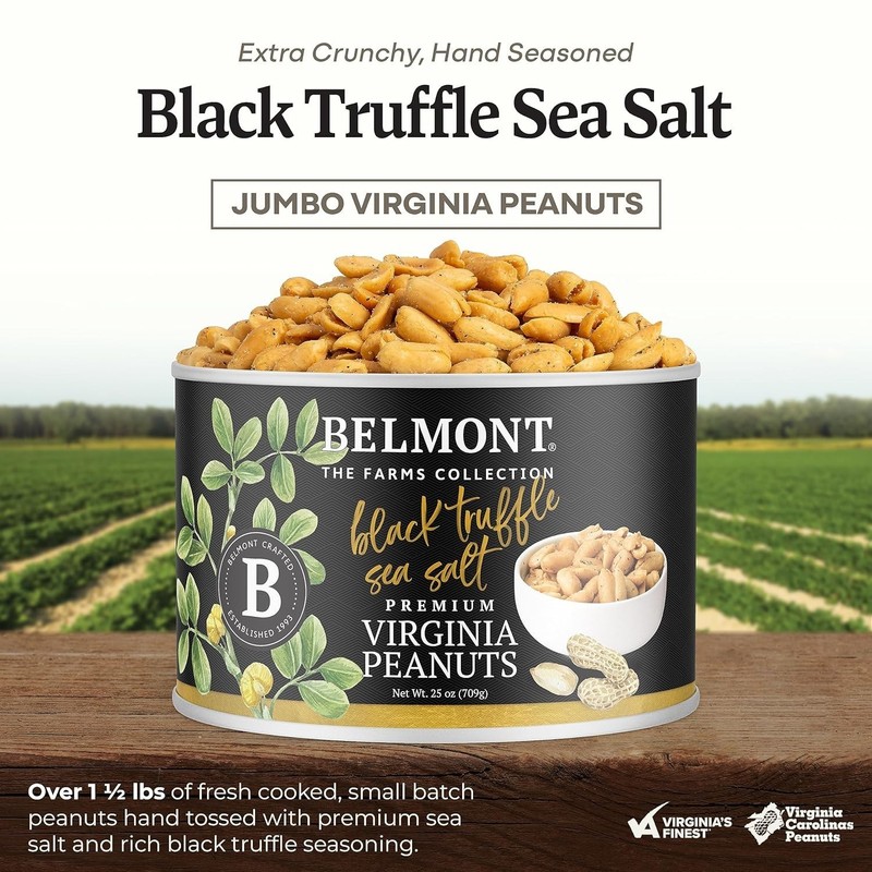Indulge in 25oz Black Truffle Virginia Peanuts - Gourmet Snack Experience gallery