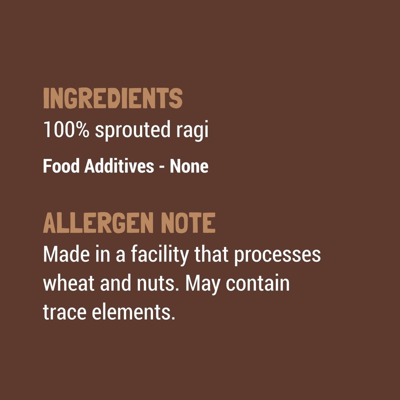 Slurrp Farm No Added Sugar, No Salt, Sprouted Ragi Powder-250g gallery