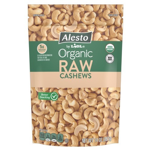 Alesto Organic Raw Cashews