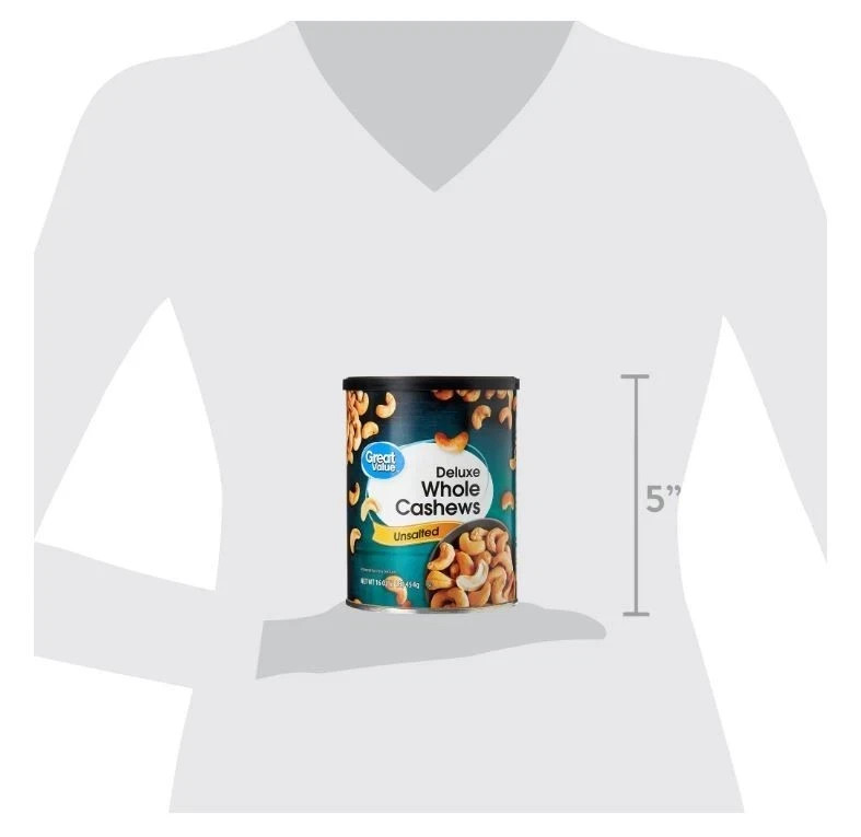 Great Value Deluxe Whole Cashews | Unsalted | 16 oz gallery