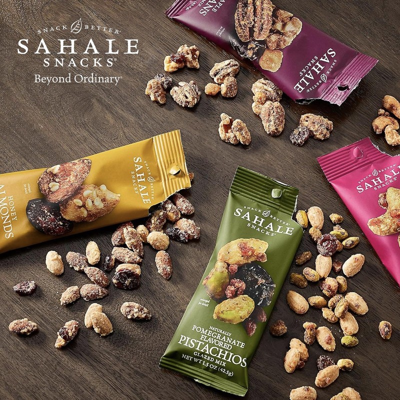Honey Almonds Glazed Mix 4 oz Pouches 6 Packs Mixed Nuts gallery
