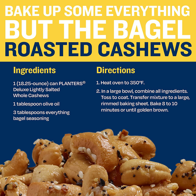 PLANTERS Deluxe Lightly Salted Cashews, Party Snacks, Plant-Based Protein, Quick gallery
