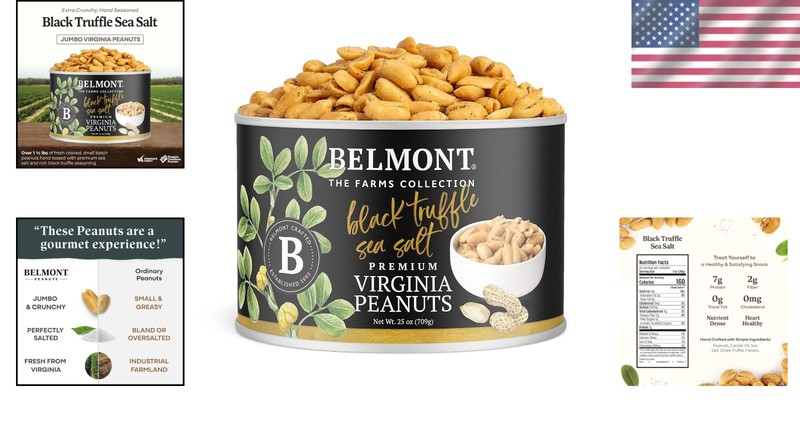 Indulge in 25oz Black Truffle Virginia Peanuts - Gourmet Snack Experience gallery
