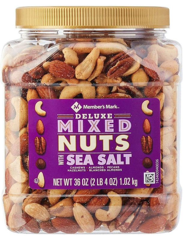 Deluxe Roasted Mixed Nuts with Sea Salt (34 Oz.)