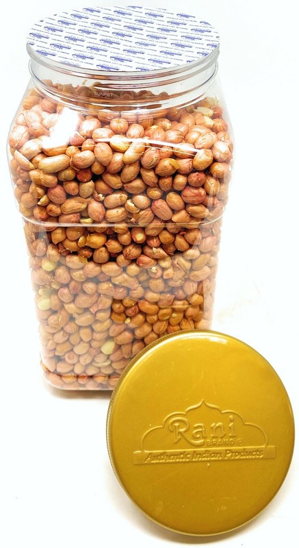 Rani Peanuts, Raw Whole With Skin (uncooked, unsalted) 6lbs (96oz) PET Jar gallery