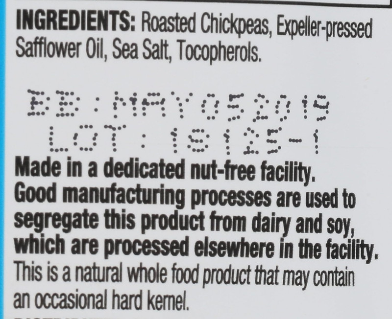 Good Bean Sea Salt Crunchy Chickpeas Gluten Free Snack 6 Ounce Pack gallery